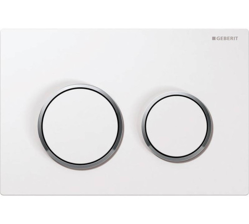 Смывная клавиша Geberit Omega20 для двойного смыва белый/глянцевый хром 115.085.KJ.1