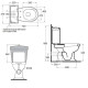 Унитаз-моноблок Azzurra Jubilaeum 75x40 см слив в стену белый/хром JUVCMP000000BI
