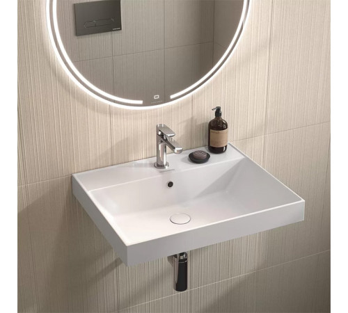 Раковина подвесная Kerama Marazzi Cubo 60х48.5 см белый глянцевый CU.wb.60