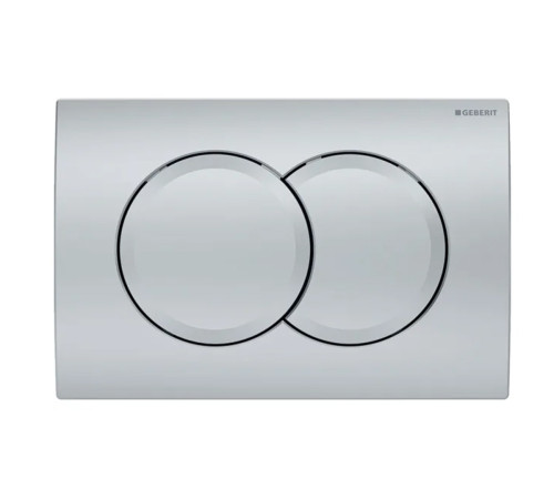 Смывная клавиша Geberit Delta01 для двойного смыва матовый хром 115.107.46.1