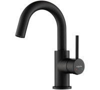 Смеситель для раковины Aquanet Europa без донного клапана матовый черный AQ1307MB