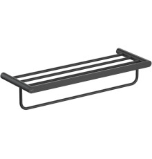 Полка для полотенец Aquatek Лира матовый черный AQ4415MB
