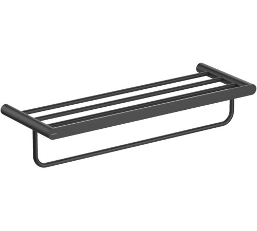 Полка для полотенец Aquatek Лира матовый черный AQ4415MB