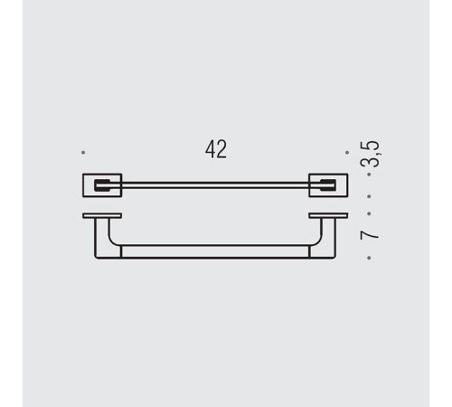 Полотенцедержатель Colombo Design Look 42 см PVD золото матовое B1609.OM