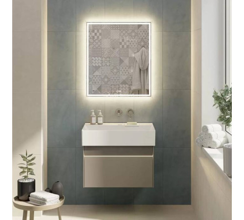 Тумба подвесная Kerama Marazzi Logica 67x46x40.3 см 2 ящика песчаный LOG.70.2\SAN