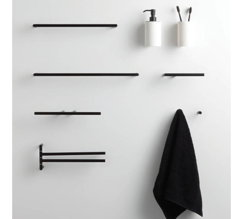 Держатель туалетной бумаги Bertocci Trecento без крышки правый черный 125 4804 0800