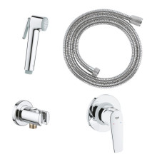 Комплект для гигиенического душа Grohe BauFlow со встраиваемым смесителем и шлангом хром 29328000