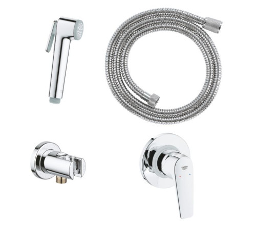Комплект для гигиенического душа Grohe BauFlow со встраиваемым смесителем и шлангом хром 29328000