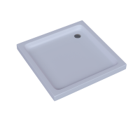 Поддон душевой D-Pol акриловый квадратный 80x80x15 см с ножками и панелью DPA-0000008