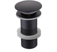 Сливной набор для раковины Aquanet Push-open без перелива матовый черный AQ6000MB