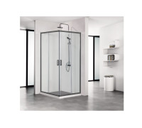 Душевой уголок Aquanet ARI KV 08020BL 800x800x2000 мм квадратный черный/прозрачное стекло AQ ARI KV 08020BL