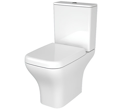 Унитаз напольный безободковый VitrA Polar с сиденьем микролифт 9843B003-7201