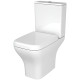 Унитаз напольный безободковый VitrA Polar с сиденьем микролифт 9843B003-7201