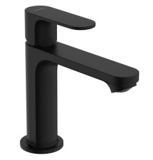 Смеситель для раковины Hansgrohe Rebris S 110 с донным клапаном черный матовый 72517670