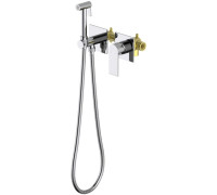 Комплект для гигиенического душа Aquanet Лира встроенный 2 отверстия хром AQ1420CR