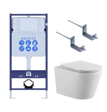 Комплект инсталляции AQUATEK ВЕГА-KKI2 рама Standard INS-0000012 крепеж KKI-0000002 унитаз AQ1905-00