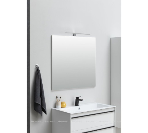 Зеркало Aquanet Lino 90 белый матовый 00253908