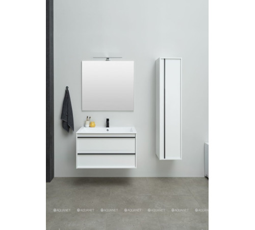 Зеркало Aquanet Lino 90 белый матовый 00253908