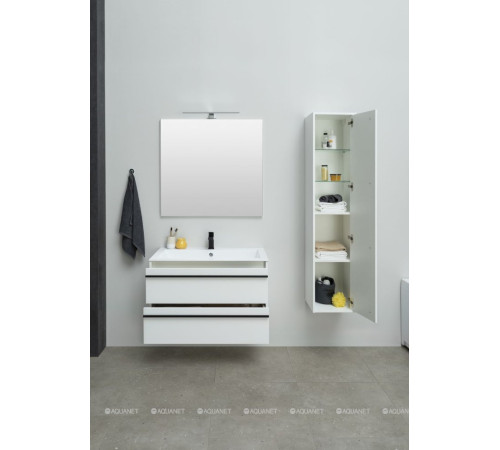 Зеркало Aquanet Lino 90 белый матовый 00253908