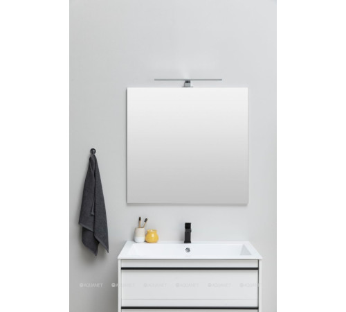 Зеркало Aquanet Lino 90 белый матовый 00253908