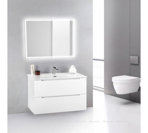 Тумба под раковину подвесная BelBagno Etna 800 мм Bianco Lucido ETNA39-800/390-2C-SO-BL-P