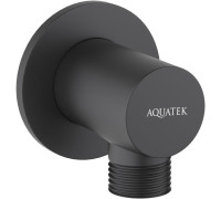 Шланговое подсоединение Aquatek матовый черный AQ2456MB
