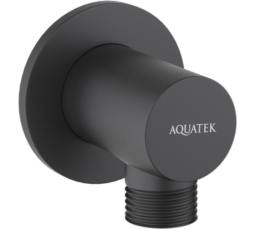 Шланговое подсоединение Aquatek матовый черный AQ2456MB