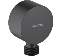 Шланговое подсоединение Aquatek матовый черный AQ2457MB
