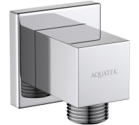 Шланговое подсоединение Aquatek хром AQ2458CR