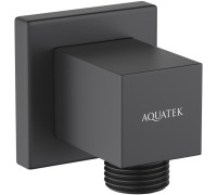 Шланговое подсоединение Aquatek матовый черный AQ2458MB