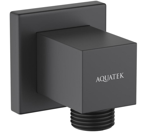 Шланговое подсоединение Aquatek матовый черный AQ2458MB