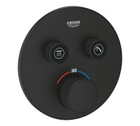 Термостат для встраиваемого монтажа Grohe Grohtherm SmartControl на 2 выхода фантомный черный 29507KF0