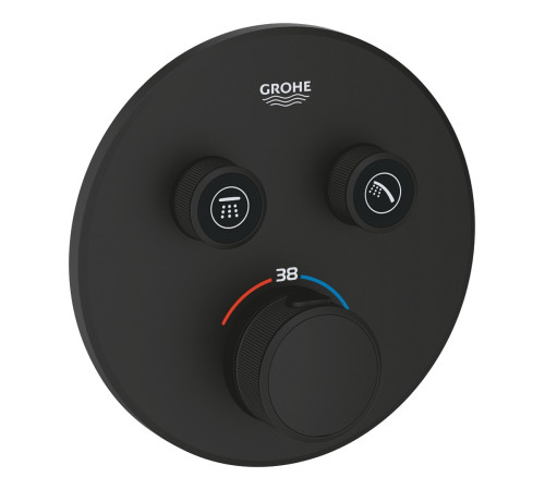 Термостат для встраиваемого монтажа Grohe Grohtherm SmartControl на 3 выхода фантомный черный 29508KF0