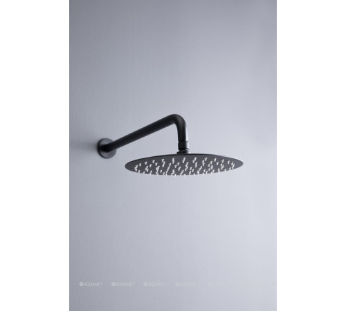 Верхний душ Allen Brau Priority Slim 300 мм с держателем 430 мм черный 5.31A17-31