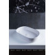 Раковина накладная Allen Brau FANTASY Oval 550x360 мм белый матовый 4.11022.21