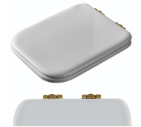 Сиденье для унитаза Kerasan Waldorf с микролифтом белый/бронза 418601