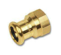 Муфта переходная SANHA Purapress 18x1/2 пресс-ВР бронза 82701812