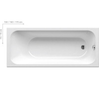 Ванна акриловая RAVAK CHROME 150х70 см белая C721000000