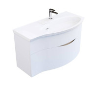 Тумба подвесная с раковиной Kerama Marazzi Riva 100 см правая белый матовый RV.wb.100Rh/RV.100Rh\WHT.M