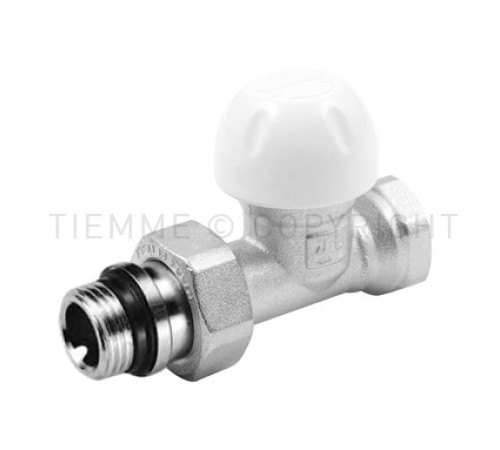 Клапан запорный радиаторный прямой Tiemme 3/4 ВР/НР 3330031