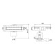 Трап душевой Plumberia Selection PS MODULAR 4x80 мм комбинированный затвор золото брашированное PSM80OB