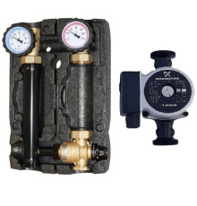 Насосная группа Hoobs 1 ВР х 1 1/2 НР с термосмесительным клапаном и насосом UPSO 25-60 HB-21355N-F3-G60