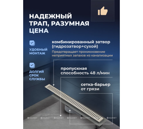 Душевой лоток Logan Basic L007L-650 650 мм L007L-650