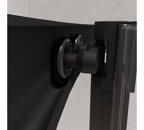 Душевой уголок полукруглый RGW Passage PA-51B 1000x1000 мм черный 02085100-14