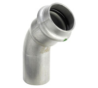 Угольник 45° Viega Sanpress Inox 18 мм пресс-ниппель нержавеющая сталь 435394