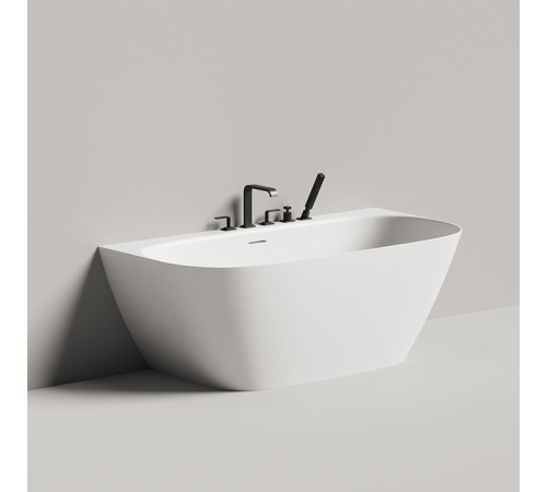 Ванна пристенная Salini Sofia Wall 170х80х58 см S-Stone белый матовый 102522M