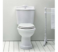 Унитаз-моноблок Azzurra Jubilaeum 75x40 см слив в стену белый/бронза JUVCMP000000BI