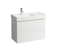 Тумба с раковиной Laufen Kartell 88х45х60 см 2 ящика полка справа белый матовый 8.1033.8.000.111.1/4.0761.8.033.640.1