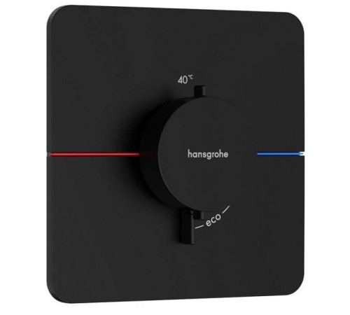 Смеситель для душа Hansgrohe ShowerSelect Comfort Q термостат на 1 потребитель черный матовый 15588670