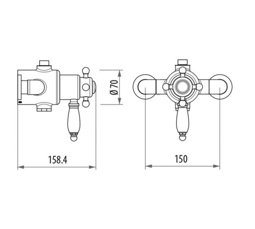 Душевая стойка Gattoni PD с термостатом верхним душем и лейкой бронза 4293/PDV0 / TSRE940V0.I